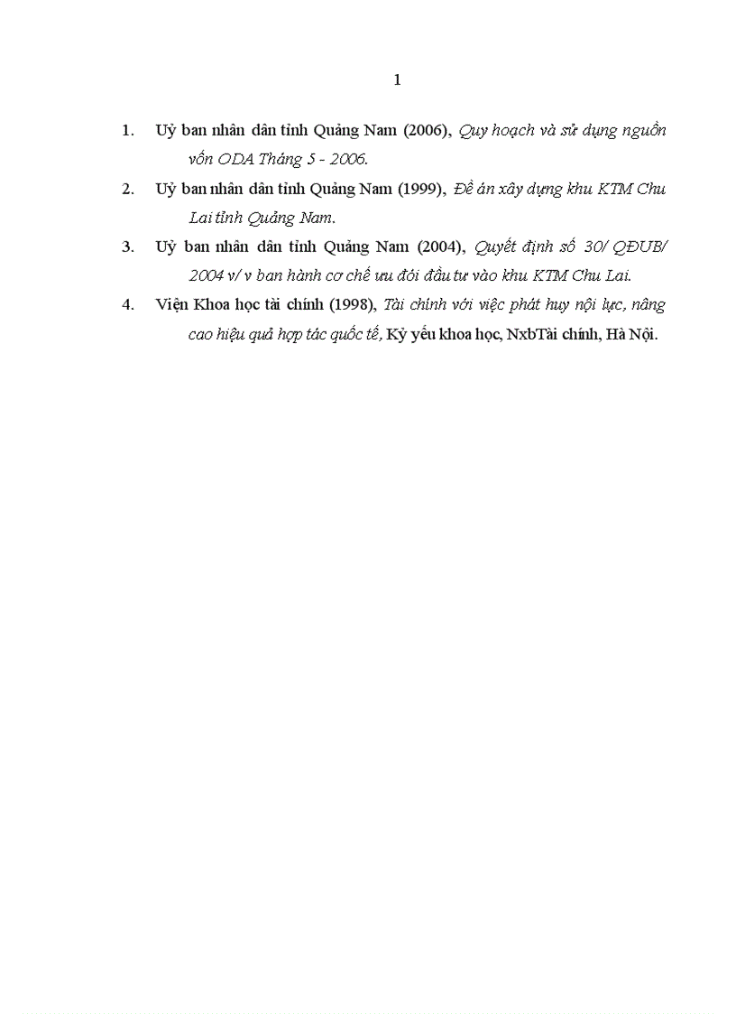 image for page Thu hút vốn đầu tư để phát triển khu kinh tế mở Chu Lai tỉnh Quang Nam