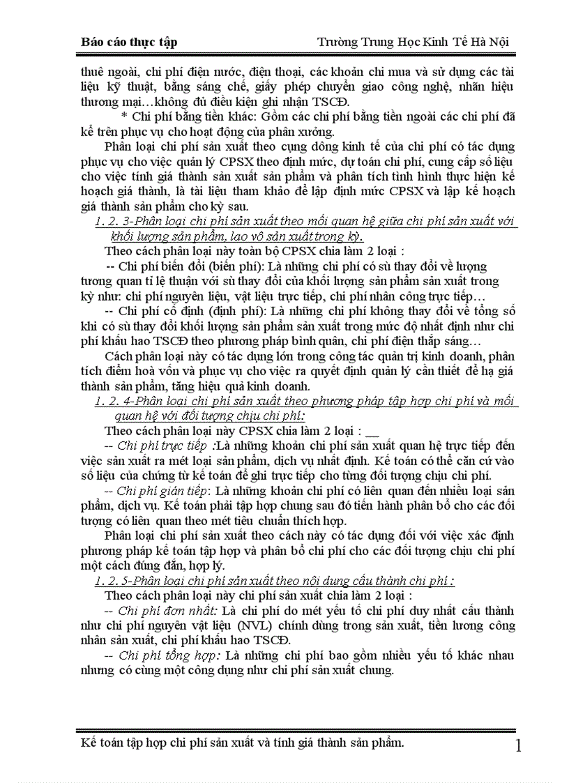 image for page Kế toán chi phí sản xuất và tính giá thành sản phẩm tại xí nghiệp X18 1