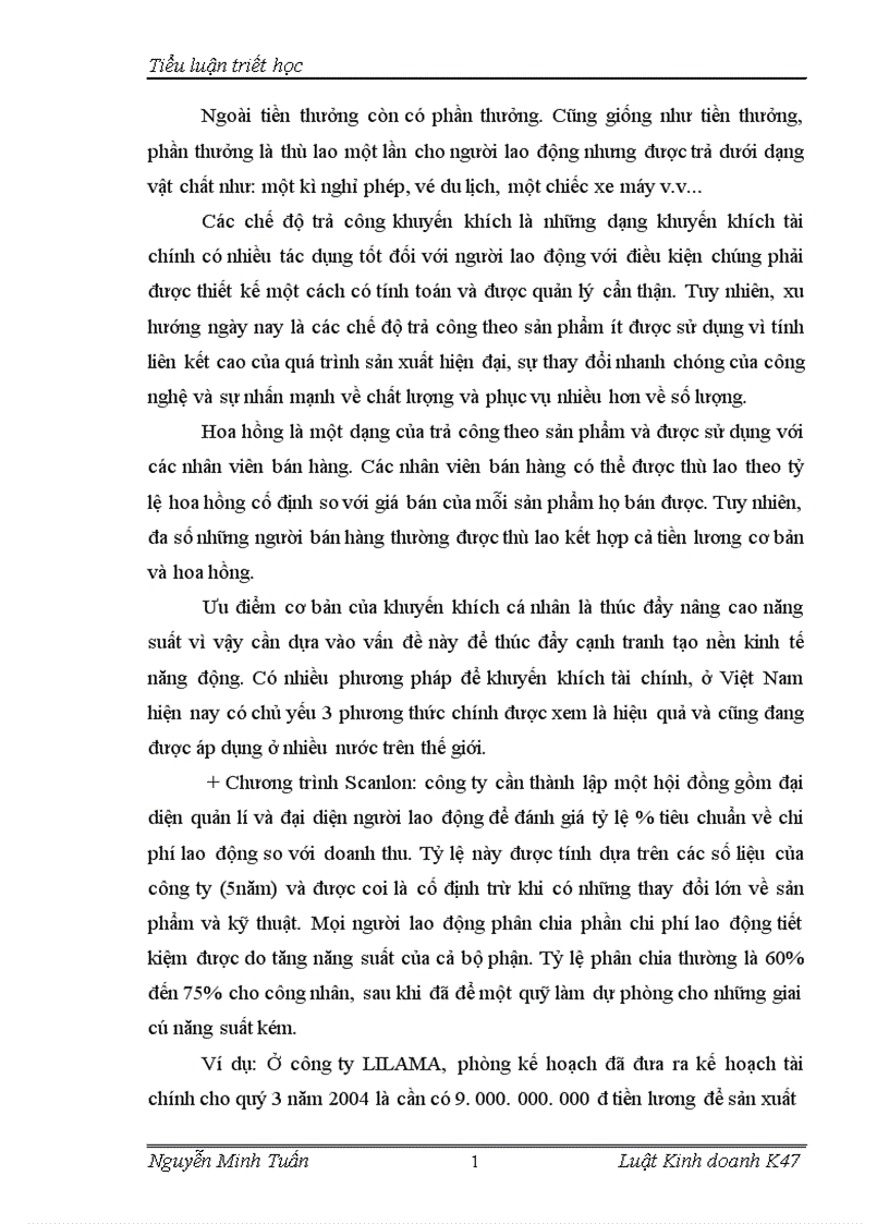 image for page Mối quan hệ biện chứng giữa LLSX và QHSX trong vấn đề tiền thưởng ở một số doanh nghiệp Việt Nam hiện nay