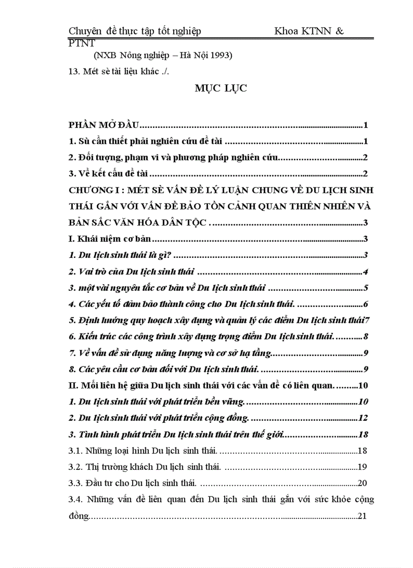 image for page Phát triển du lịch sinh thái gắn với vấn đề bảo tồn thiên nhiên và bản sắc văn hóa dân tộc ở Việt Nam