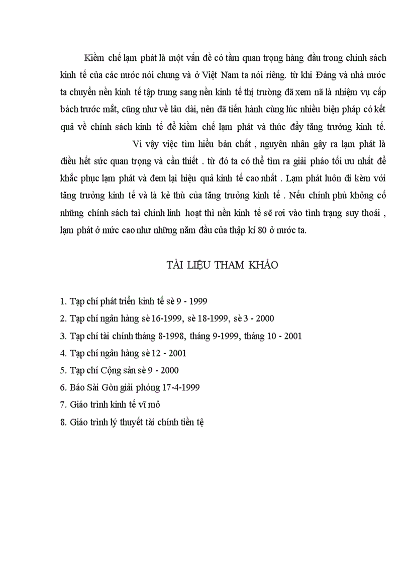 image for page Thực trạng lạm phát và mối quan hệ giữa lạm phát và tăng trưởng kinh tế ở Việt Nam 1