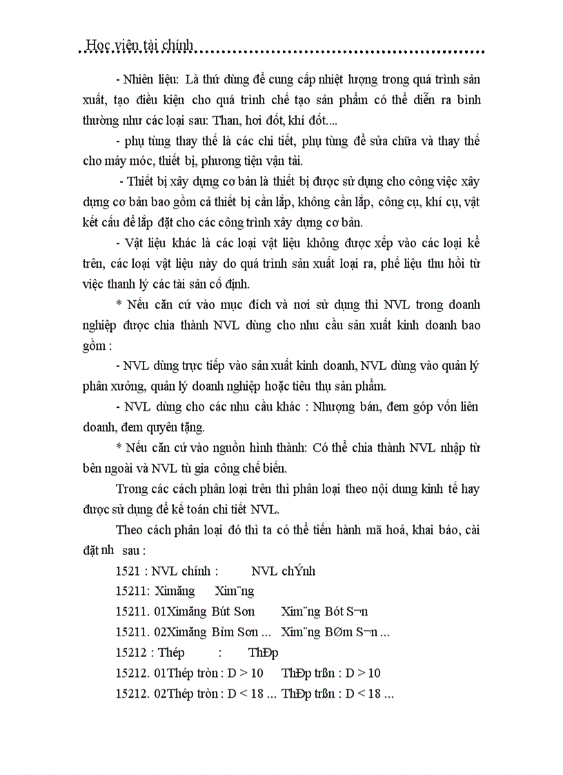 image for page Tổ chức công tác kế toán nguyên vật liệu ở công ty Tây Hồ