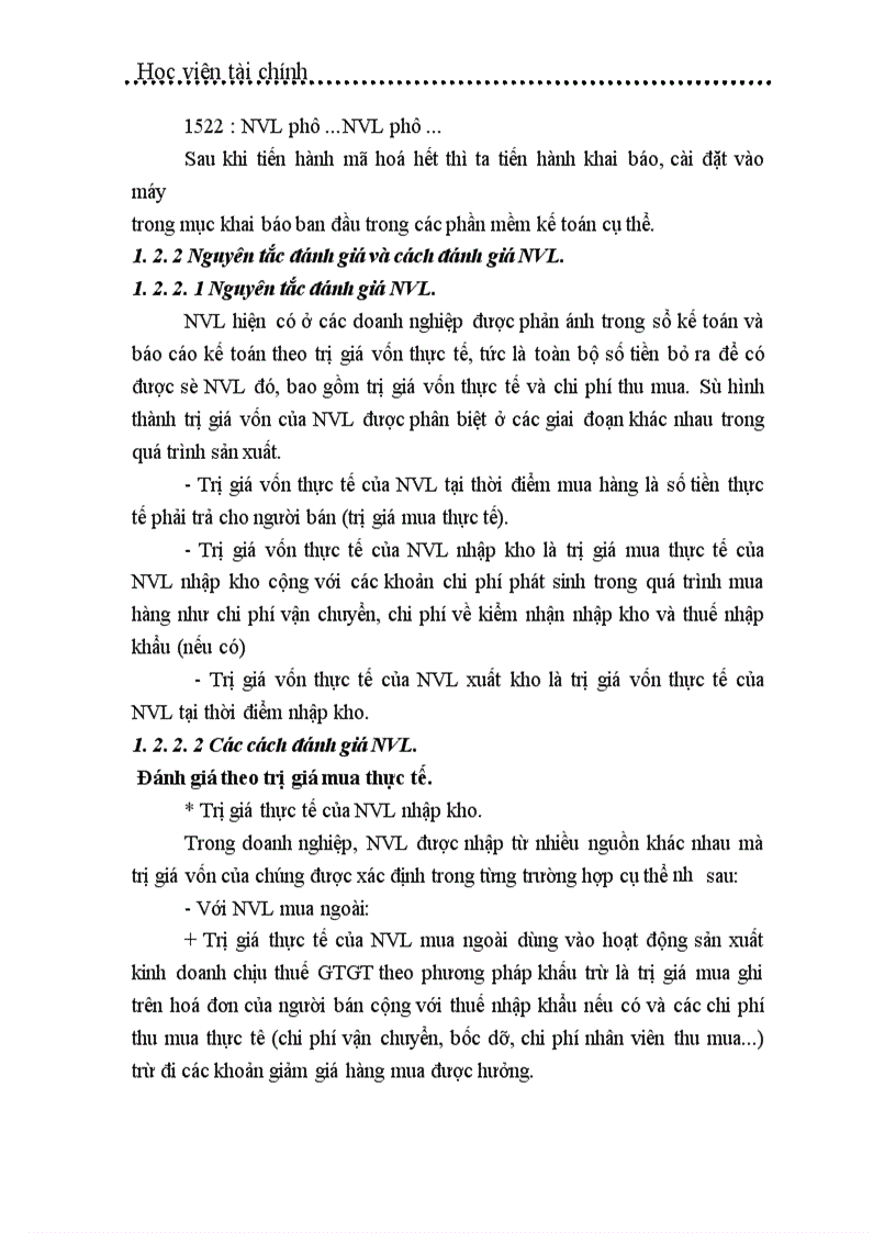 image for page Tổ chức công tác kế toán nguyên vật liệu ở công ty Tây Hồ