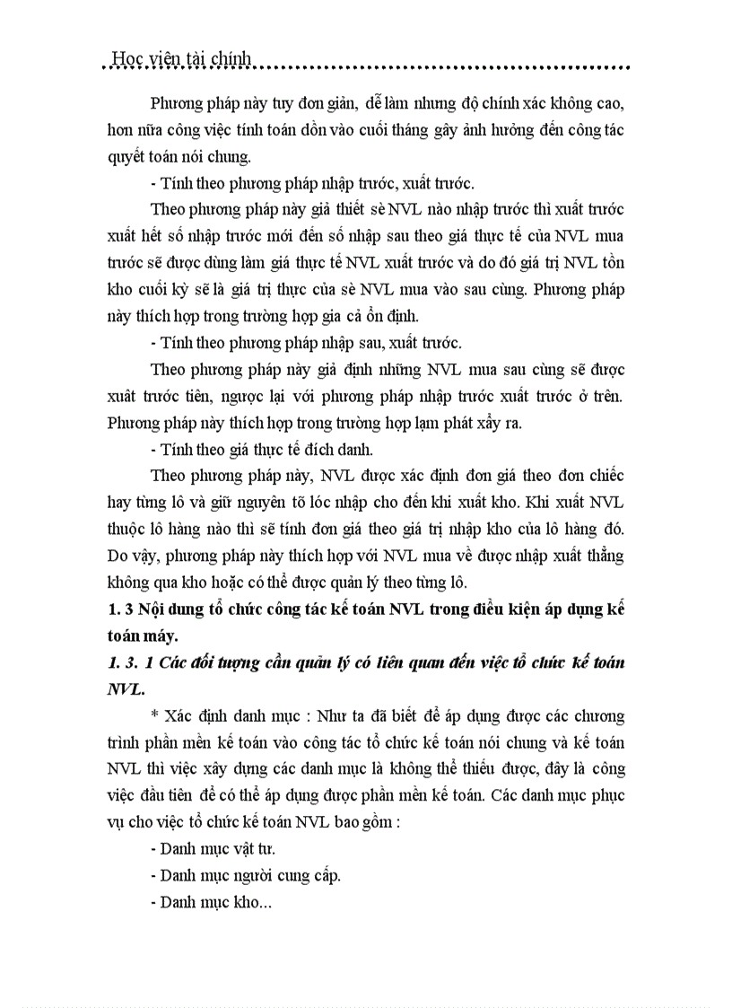 image for page Tổ chức công tác kế toán nguyên vật liệu ở công ty Tây Hồ