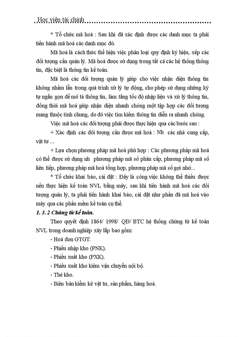 image for page Tổ chức công tác kế toán nguyên vật liệu ở công ty Tây Hồ