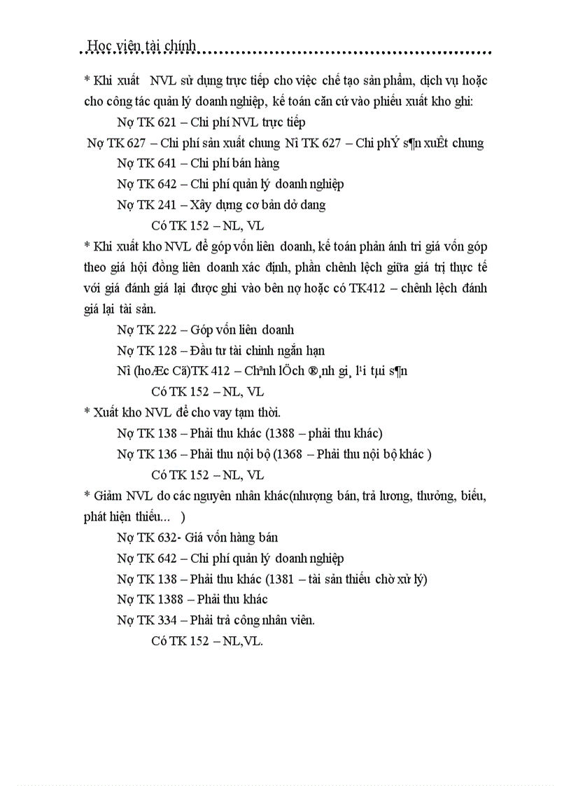 image for page Tổ chức công tác kế toán nguyên vật liệu ở công ty Tây Hồ