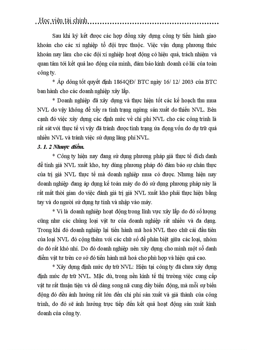 image for page Tổ chức công tác kế toán nguyên vật liệu ở công ty Tây Hồ