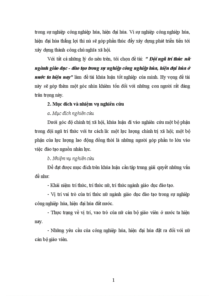 image for page Đội ngũ trí thức nữ ngành giáo dục đào tạo trong sự nghiệp công nghiệp hóa hiện đại hóa ở nước ta hiện nay