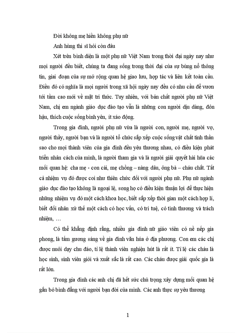 image for page Đội ngũ trí thức nữ ngành giáo dục đào tạo trong sự nghiệp công nghiệp hóa hiện đại hóa ở nước ta hiện nay