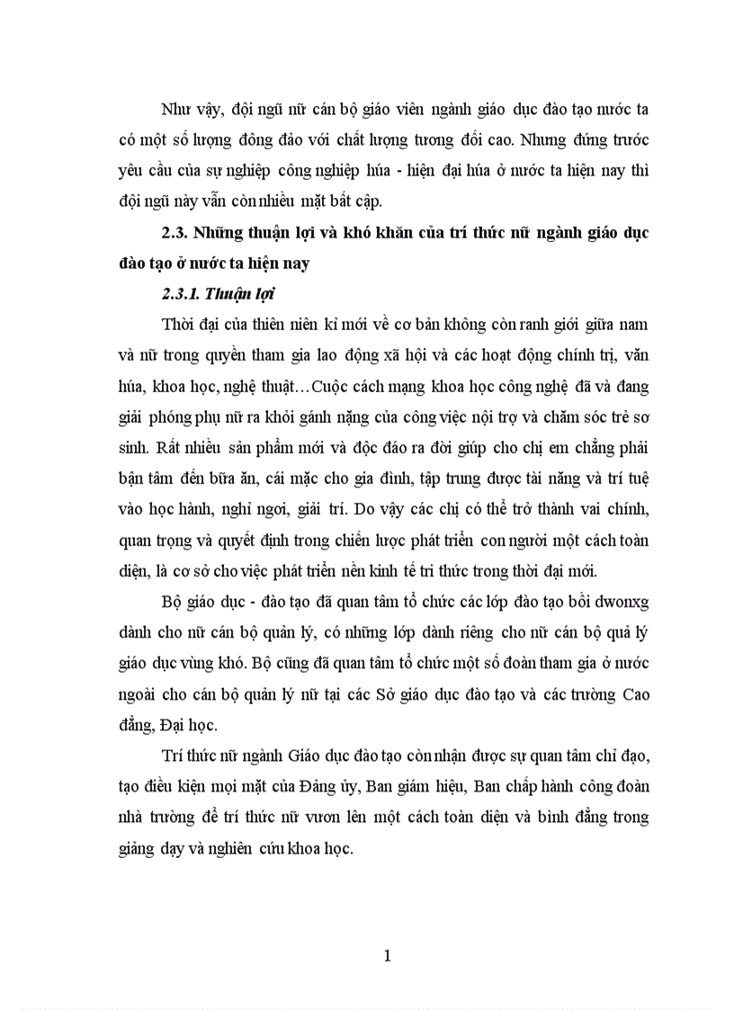 image for page Đội ngũ trí thức nữ ngành giáo dục đào tạo trong sự nghiệp công nghiệp hóa hiện đại hóa ở nước ta hiện nay