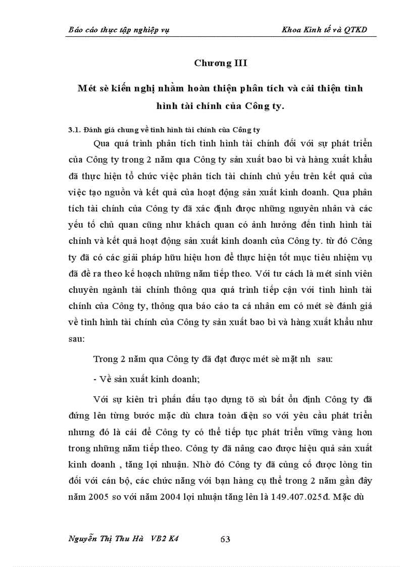 image for page Các giải pháp hoàn thiện phân tích tài chính doanh nghiệp tại Công ty sản xuất bao bì và hàng xuất khẩu