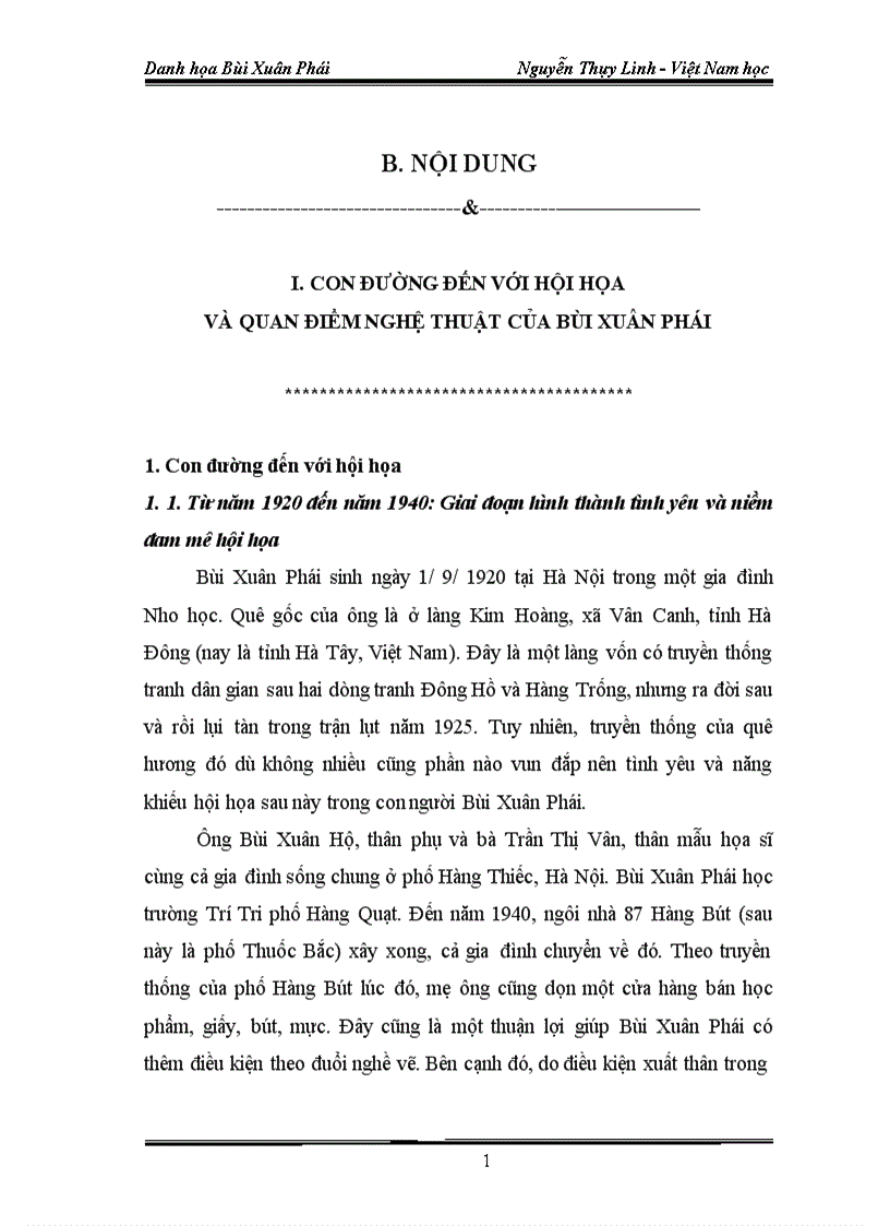 image for page Danh họa Bùi Xuân Phái