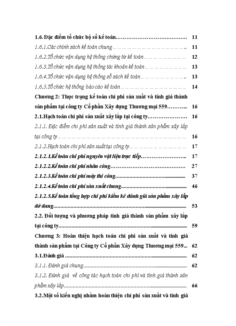 image for page Hạch toán chi phí sản xuất và tính giá thành sản phẩm tại công ty cổ phần xây dựng thương mại 559 Mai Châu Hoà Bình