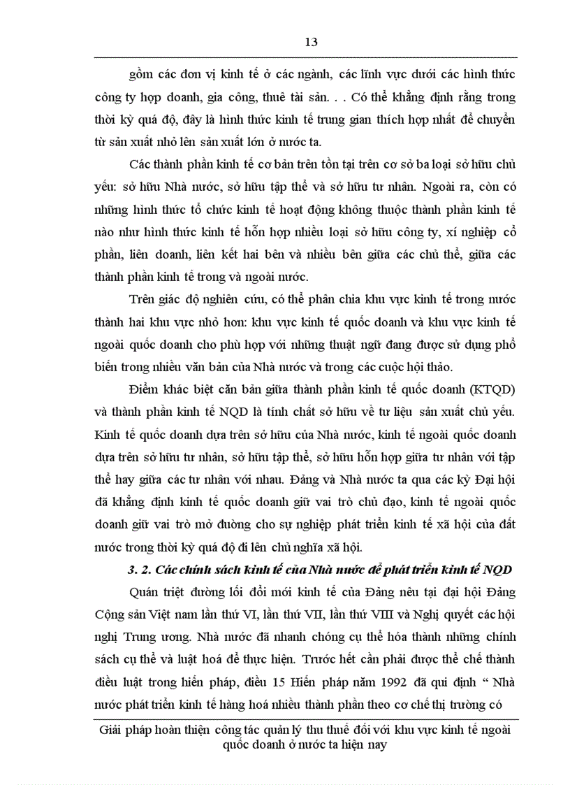 image for page Giải pháp hoàn thiện công tác quản lý thu thuế đối với khu vực kinh tế ngoài quốc doanh ở nước ta hiện nay 1