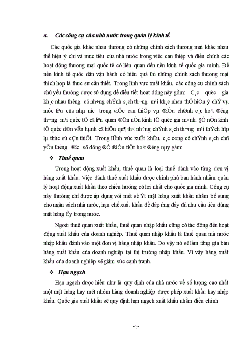 image for page Một số giải pháp chủ yếu nhằm thúc đẩy xuất khẩu hàng nông sản của công ty VILEXIM 1
