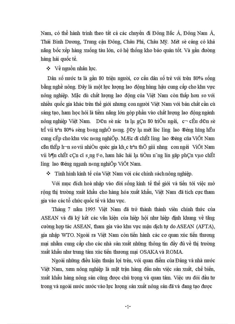 image for page Một số giải pháp chủ yếu nhằm thúc đẩy xuất khẩu hàng nông sản của công ty VILEXIM 1
