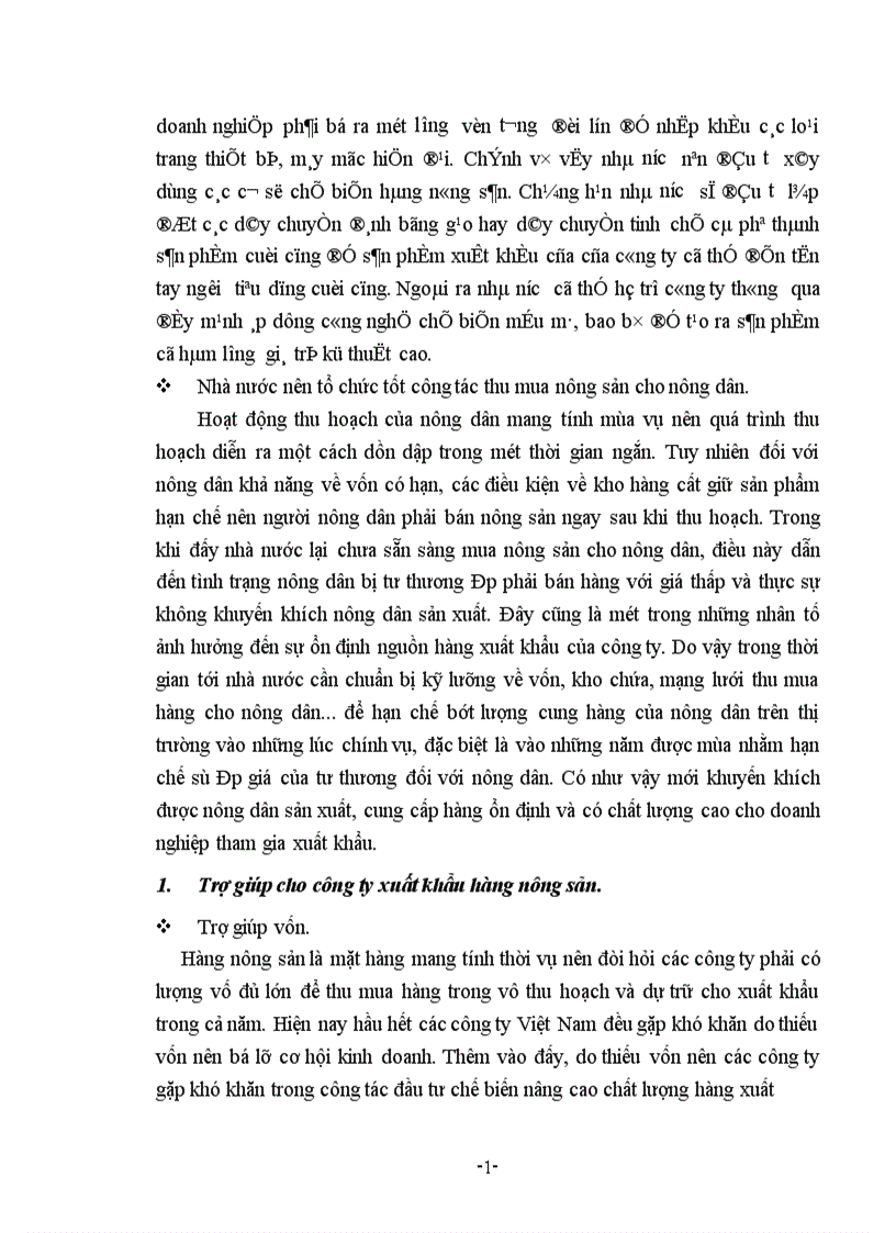 image for page Một số giải pháp chủ yếu nhằm thúc đẩy xuất khẩu hàng nông sản của công ty VILEXIM 1