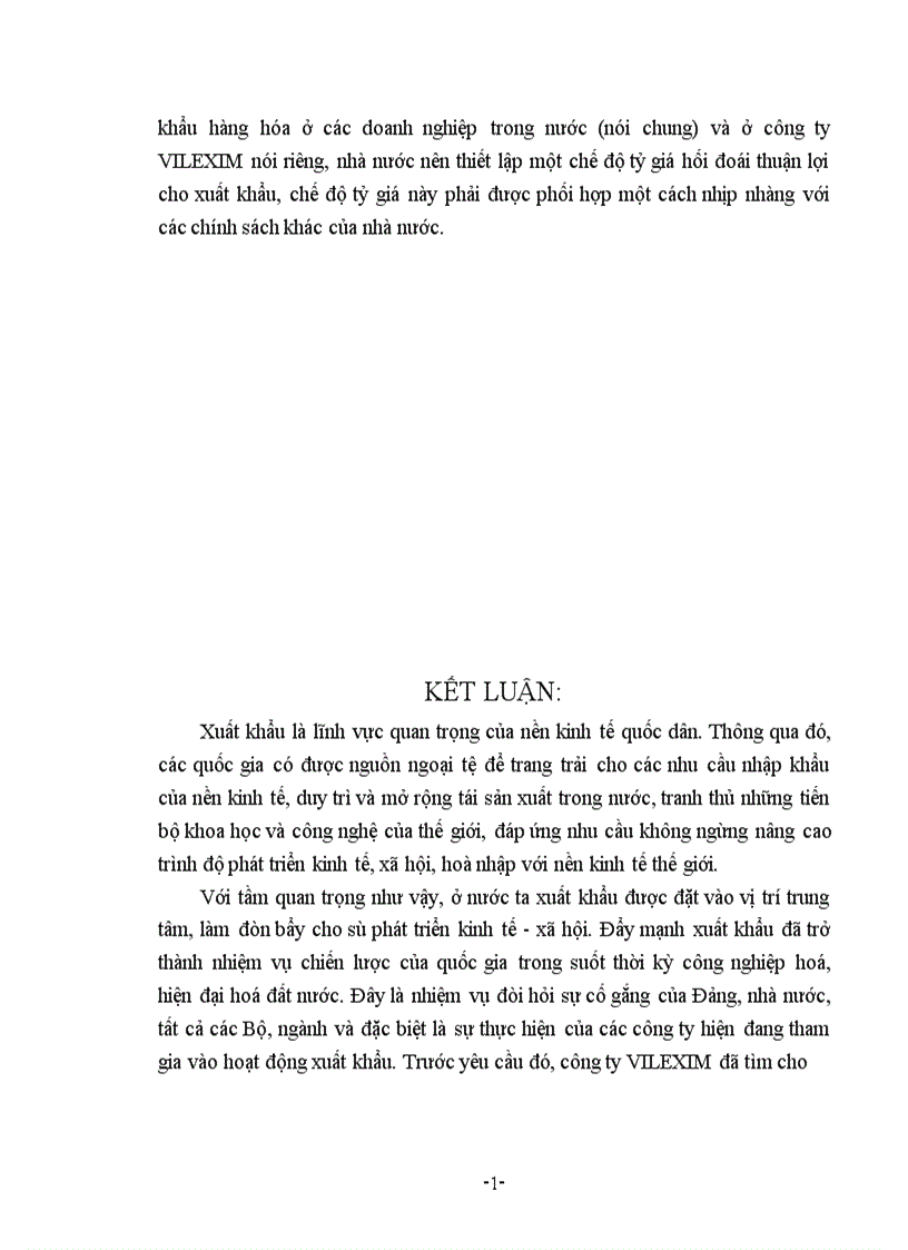 image for page Một số giải pháp chủ yếu nhằm thúc đẩy xuất khẩu hàng nông sản của công ty VILEXIM 1