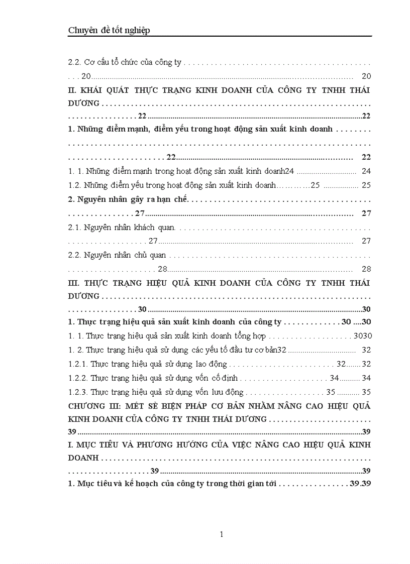 image for page Một số biện pháp Chủ yếu nhằm nâng cao hiệu quả kinh doanh ở Công ty TNHH Thái Dương 1