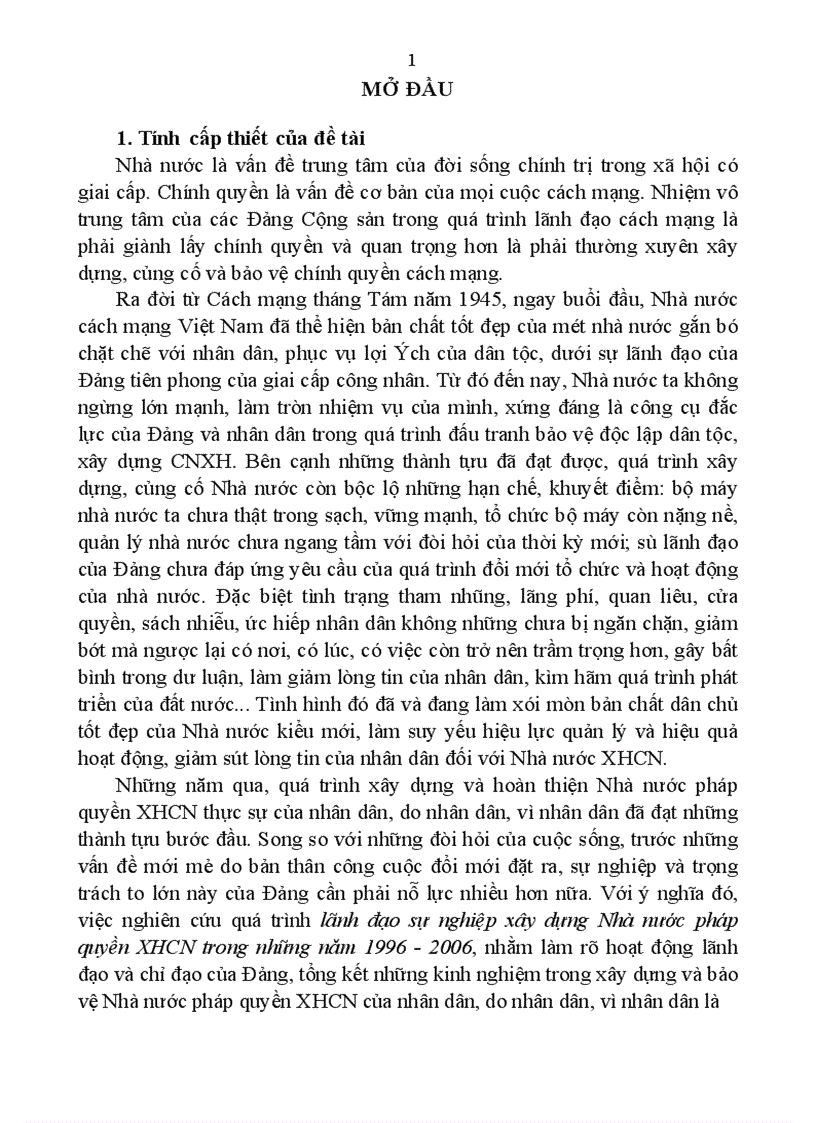 image for page đảng lãnh đạo Xây dựng Nhà nước pháp quyền Xã hội chủ nghĩa từ tháng 6 1996 đến 4 2001