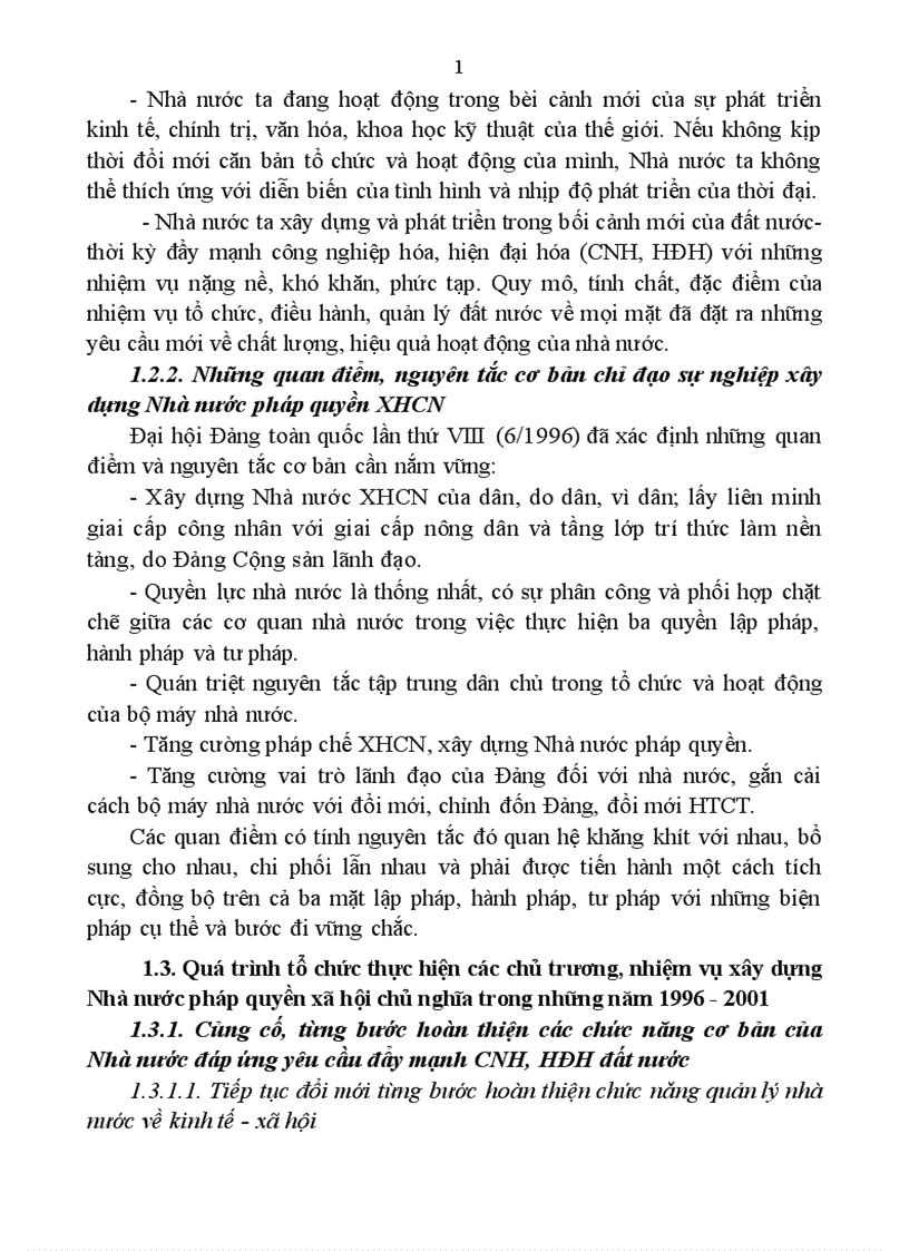 image for page đảng lãnh đạo Xây dựng Nhà nước pháp quyền Xã hội chủ nghĩa từ tháng 6 1996 đến 4 2001