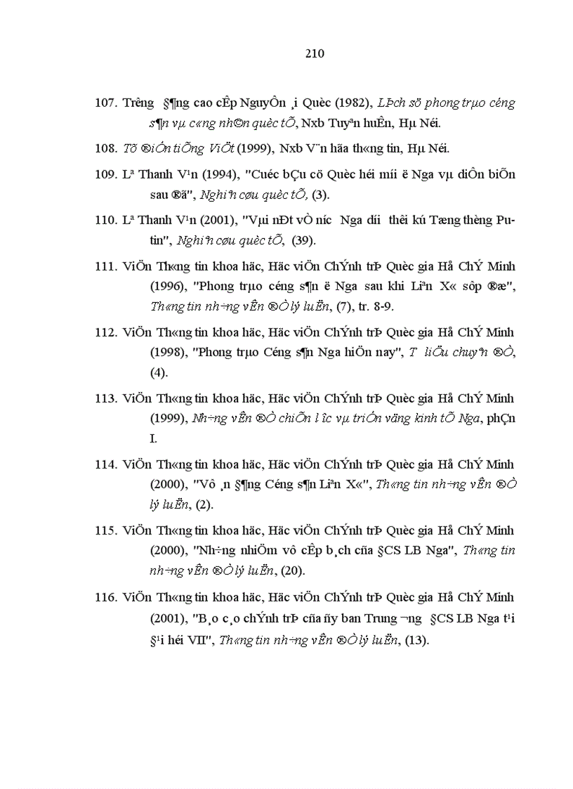 image for page Phong trào cánh tả ở Liên bang Nga từ năm 1991 đến nay và mối quan hệ với Đảng cộng sản Việt Nam