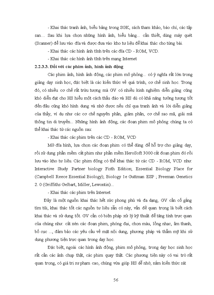 image for page Xây dựng CD Rom tư liệu phục vụ giảng dạy sinh học THPT