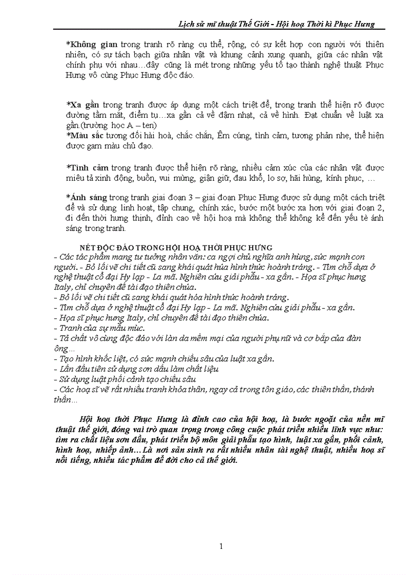 image for page Lịch sử mĩ thuật Thế Giới Hội hoạ Thời kì Phục Hưng