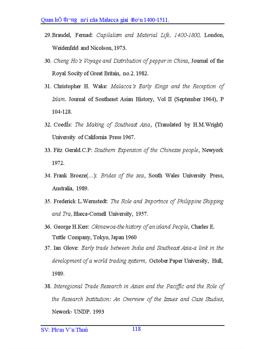 image for page Quan hệ thương mại của Malacca giai đoạn 1400 1511 1