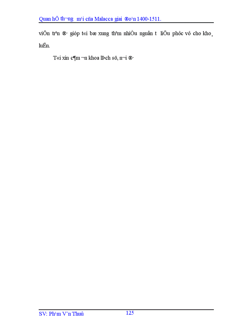 image for page Quan hệ thương mại của Malacca giai đoạn 1400 1511 1