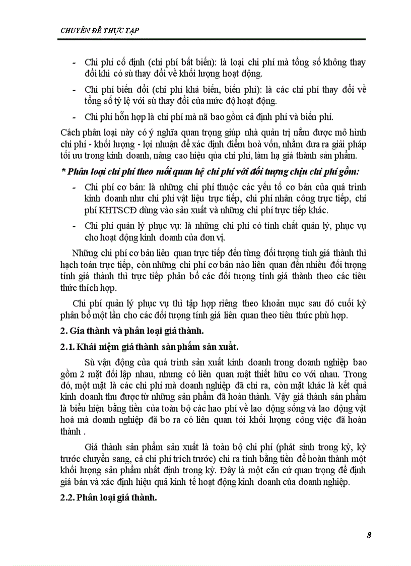 image for page Kế toán chi phí sản xuất và tính giá thành sản phẩm tại Công ty Cơ khí và sửa chữa công trình cầu đường bộ II 1
