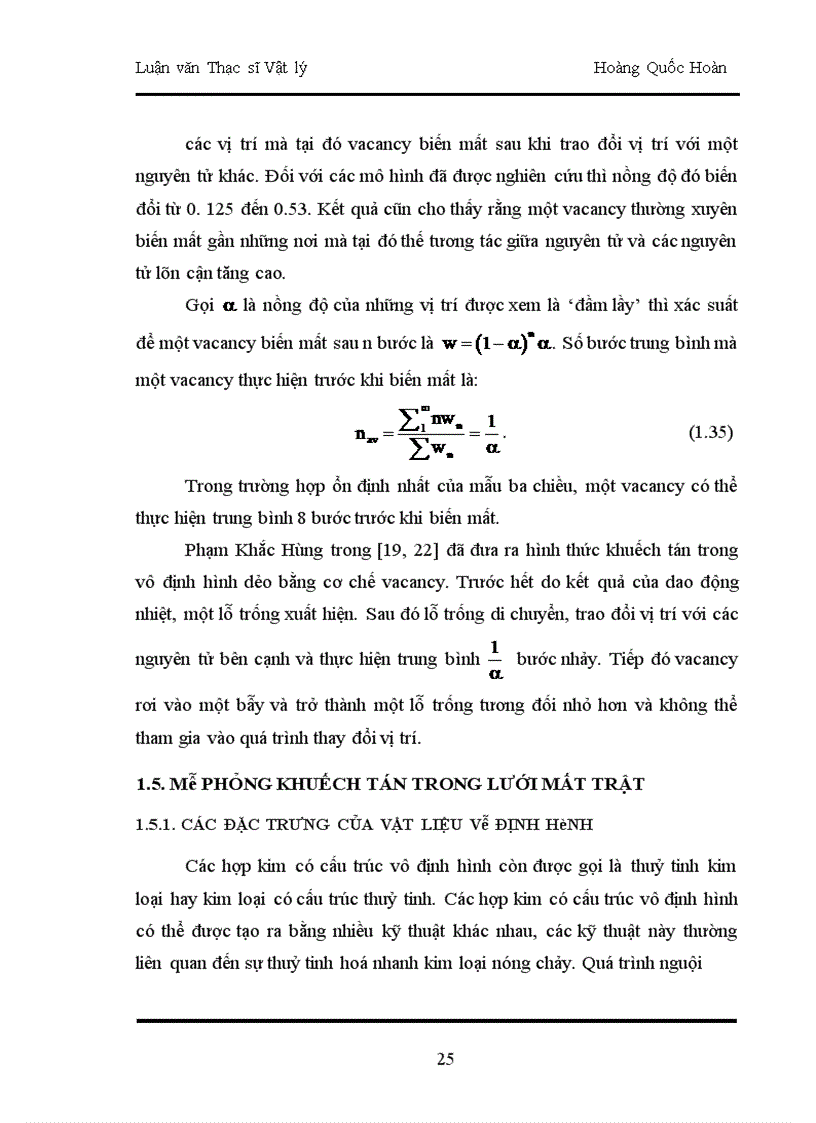 image for page Mô phỏng quá trình khuếch tán của nguyên tử tạp trong các hệ mất trật tự