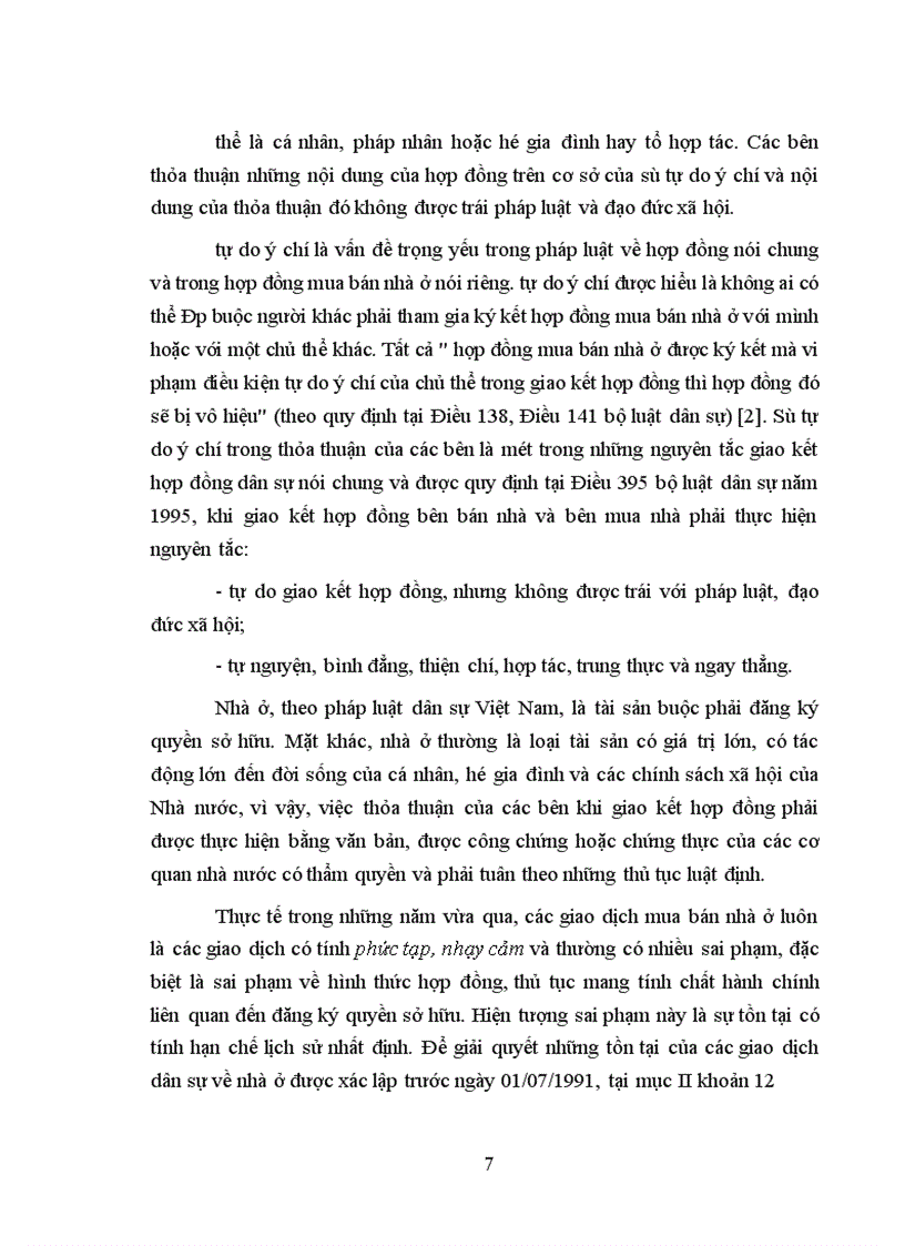 image for page Một số vấn đề về hợp đồng mua bán nhà ở theo pháp luật hiện hành và phương hướng hoàn thiện 1