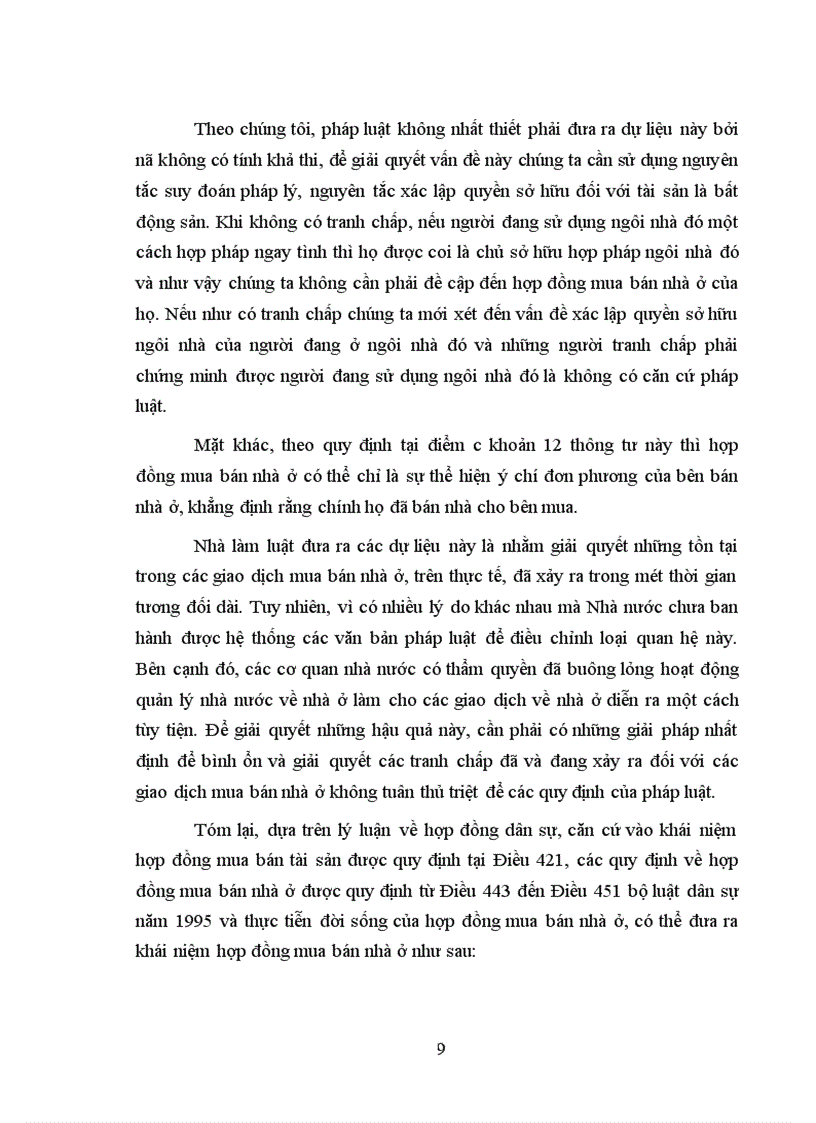 image for page Một số vấn đề về hợp đồng mua bán nhà ở theo pháp luật hiện hành và phương hướng hoàn thiện 1