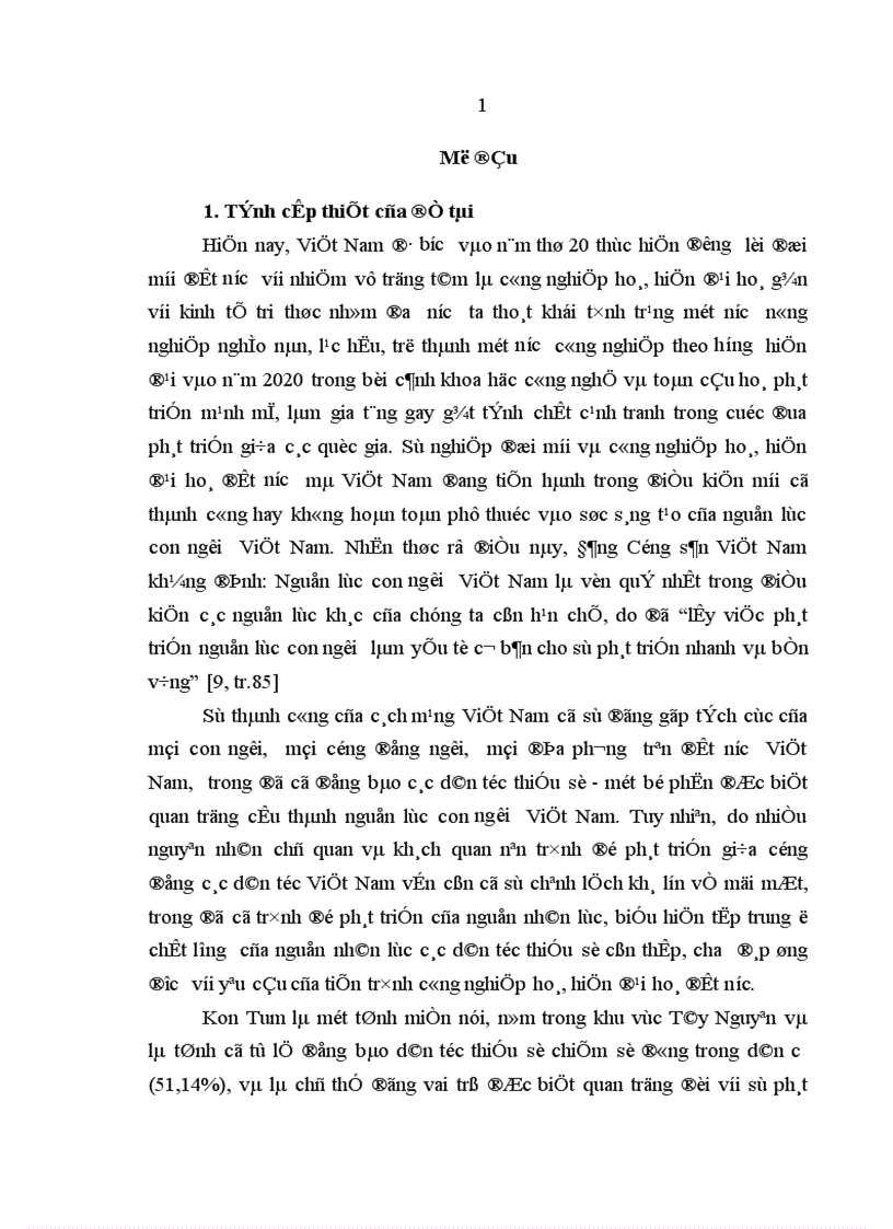 image for page Phát triển nguồn nhân lực các dân tộc thiểu số trong sự nghiệp công nghiệp hoá hiện đại hoá ở tỉnh Kon Tum