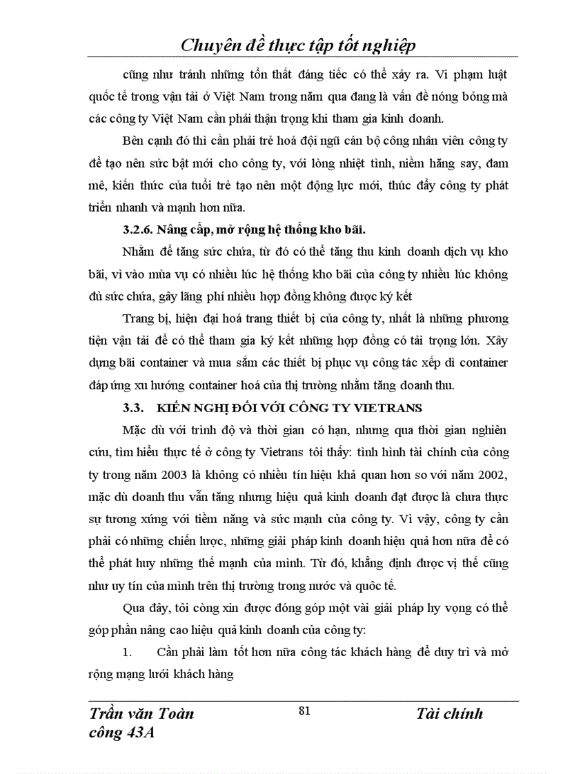 image for page Phân tích thực trạng tài chính của công ty giao nhận kho vận ngoại thương Vietrans 1