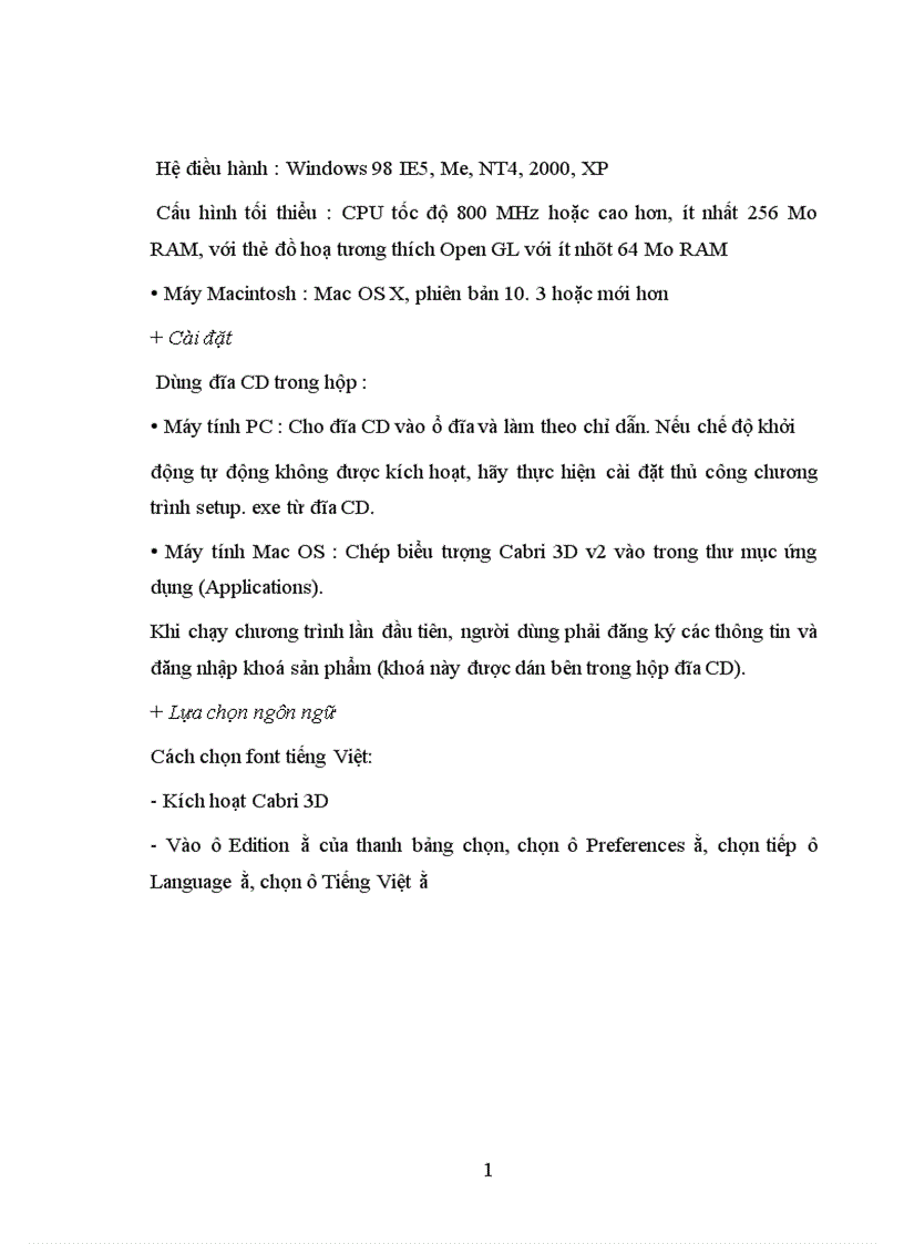 image for page Sử dụng Phần mềm Cabri 3D trong dạy hoc chương đường thẳng và mặt phẳng trong không gian quan hệ song song Hình học 11