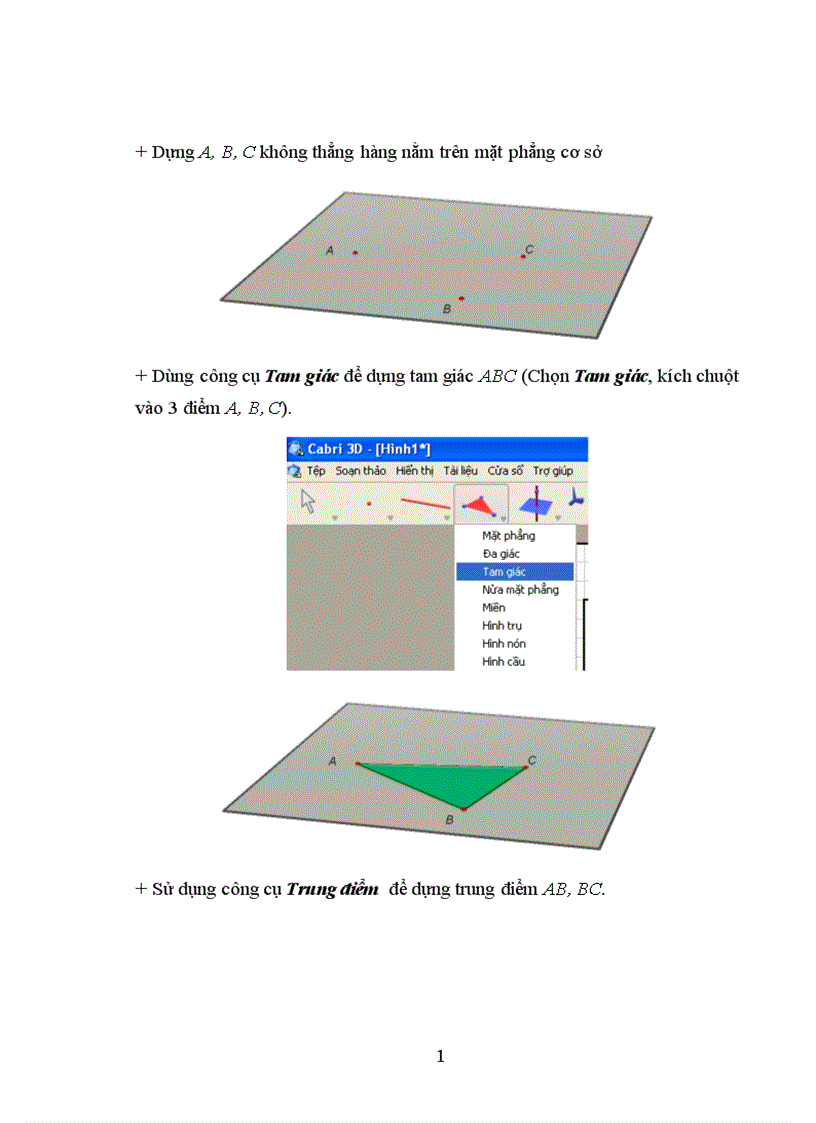 image for page Sử dụng Phần mềm Cabri 3D trong dạy hoc chương đường thẳng và mặt phẳng trong không gian quan hệ song song Hình học 11