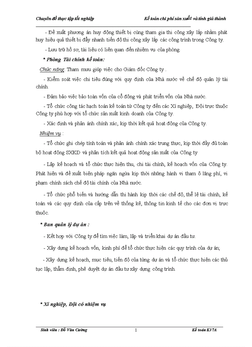 image for page Hoàn thiện kế toán chi phí sản xuất và tính giá thành sản phẩm xây lắp tại Công ty xây dựng và đầu tư Bạch đằng 6 1