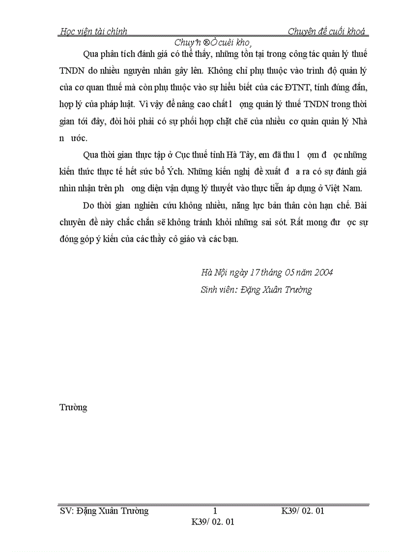 image for page Thực trạng công tác quản lý thuế thu nhập doanh nghiệp đói với loại hình doanh nghiệp NQD nộp thuế theo phương pháp kê khai trên địa bàn tỉnh Hà Tây