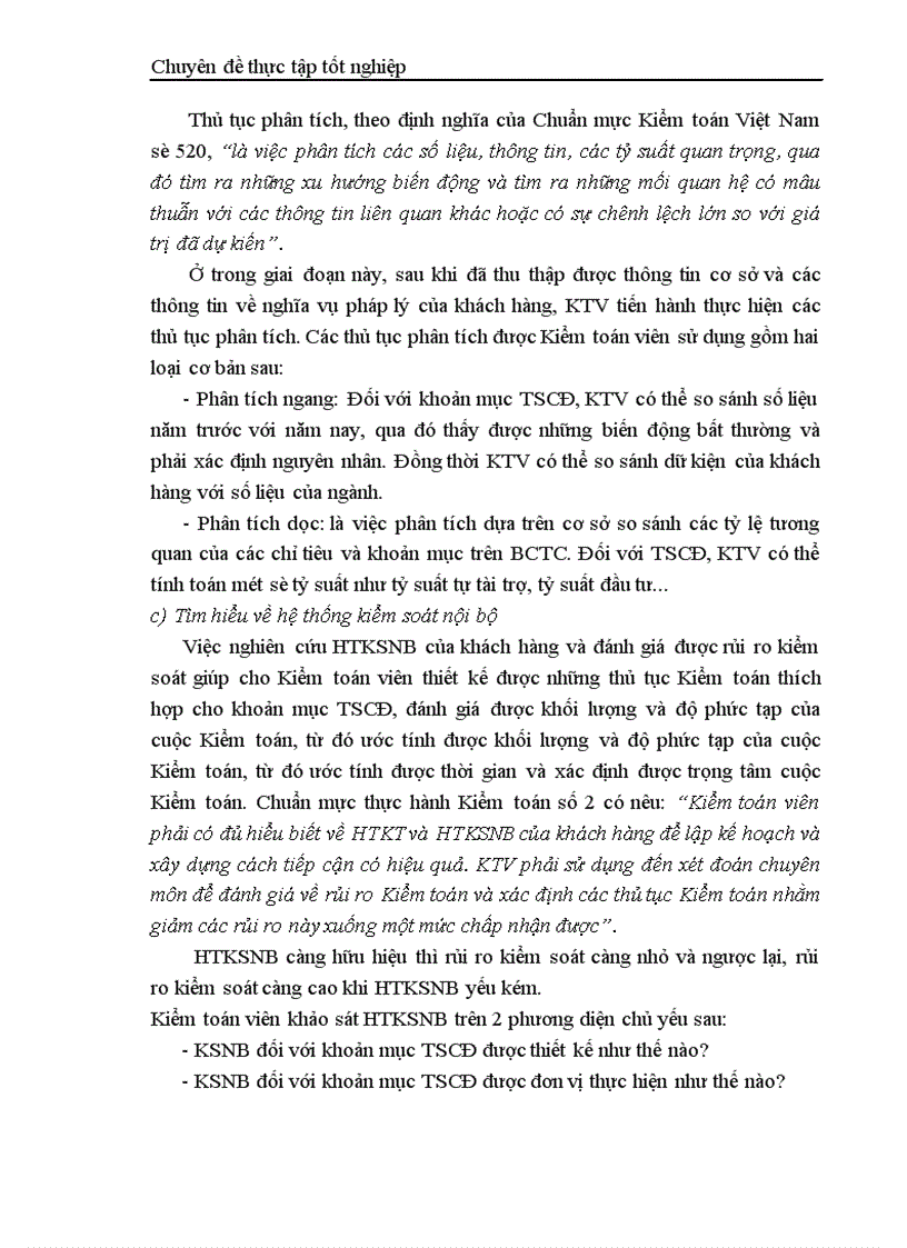 image for page Thực trạng kiểm toán khoản mục TSCĐ trong kiểm toán báo cáo tài chính do công ty TNHH Kiểm toán và Tư vấn tài chính quốc tế IFC thực hiện 1