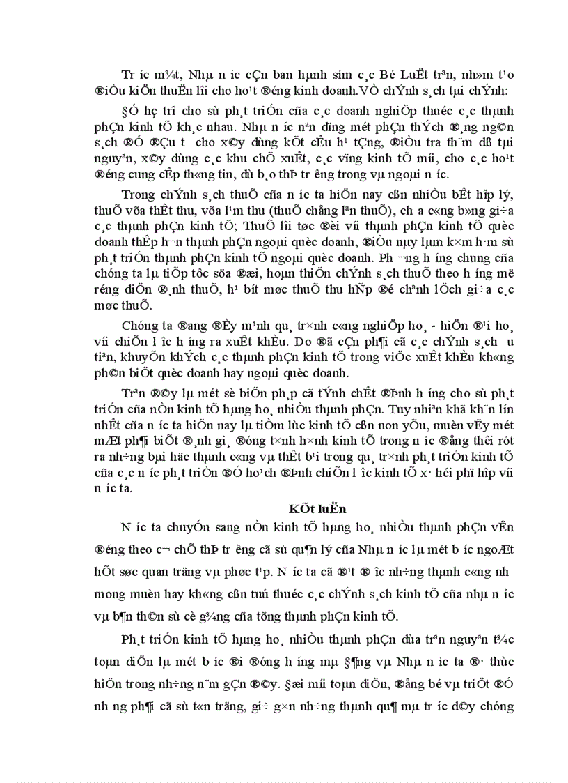 image for page Phát triển kinh tế hàng hoá nhiều thành phần 1