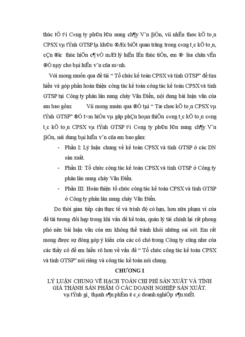 image for page Tổ chức kế toán CPSX và tính GTSP 1