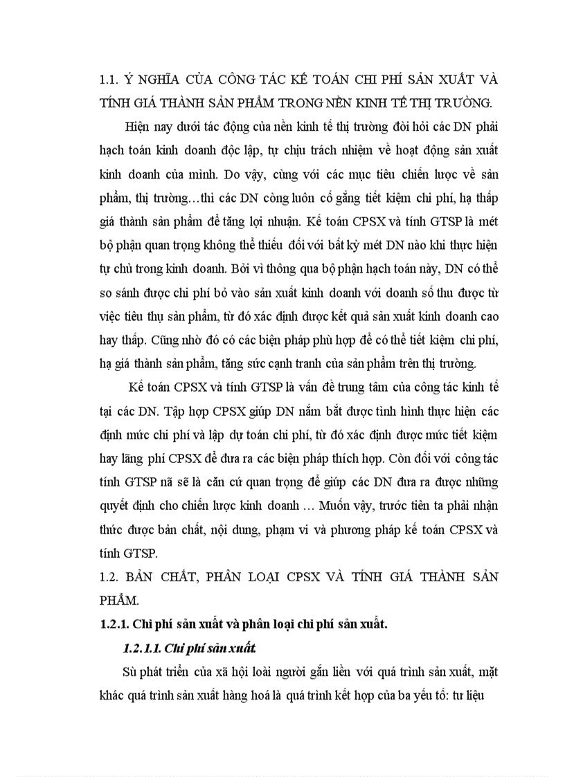 image for page Tổ chức kế toán CPSX và tính GTSP 1