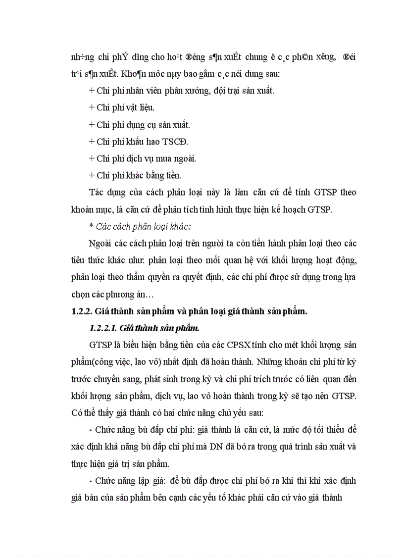 image for page Tổ chức kế toán CPSX và tính GTSP 1