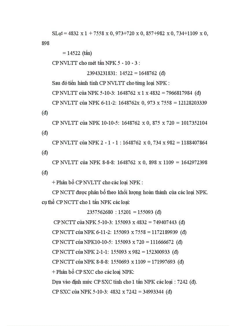 image for page Tổ chức kế toán CPSX và tính GTSP 1