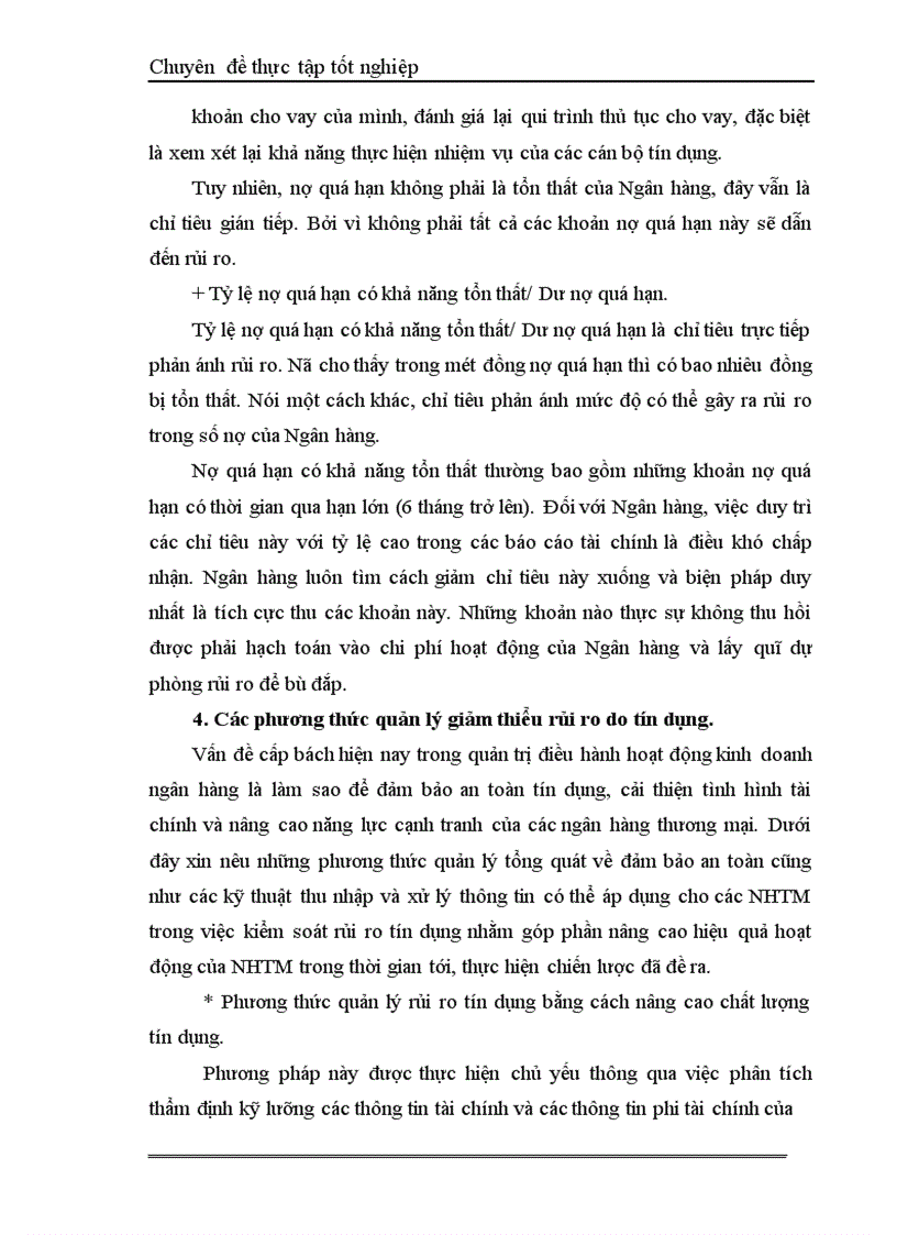 image for page Một số giải pháp hạn chế rủi ro an toàn tín dụng đối với kinh tế ngoài quốc doanh tại Ngân hàng công thương Đống Đa 1