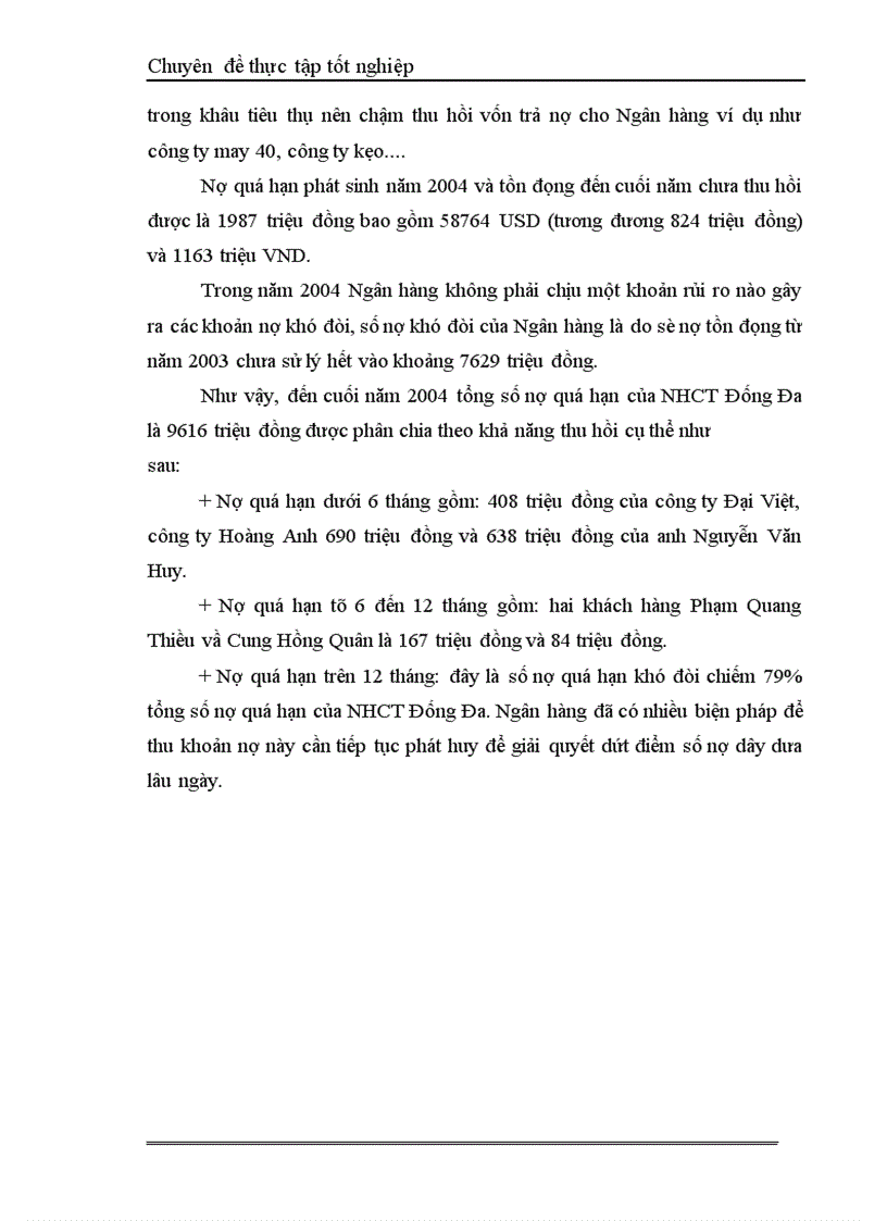 image for page Một số giải pháp hạn chế rủi ro an toàn tín dụng đối với kinh tế ngoài quốc doanh tại Ngân hàng công thương Đống Đa 1