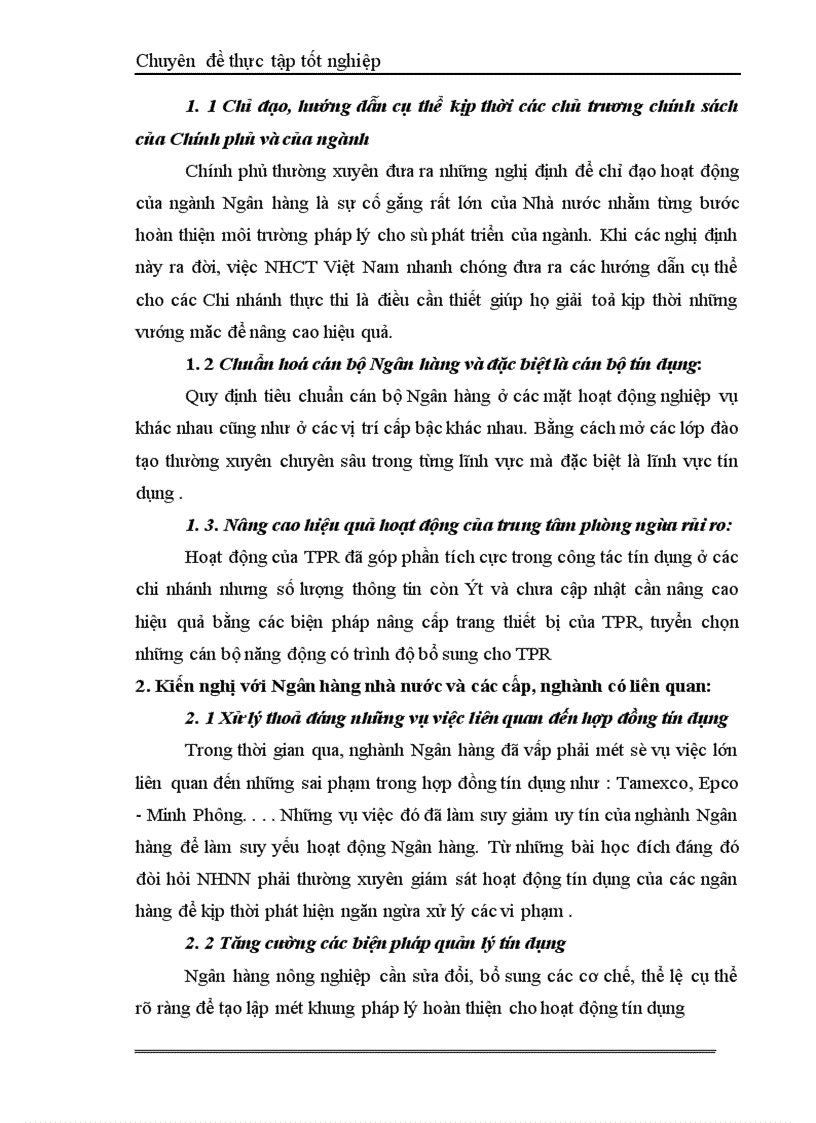 image for page Một số giải pháp hạn chế rủi ro an toàn tín dụng đối với kinh tế ngoài quốc doanh tại Ngân hàng công thương Đống Đa 1