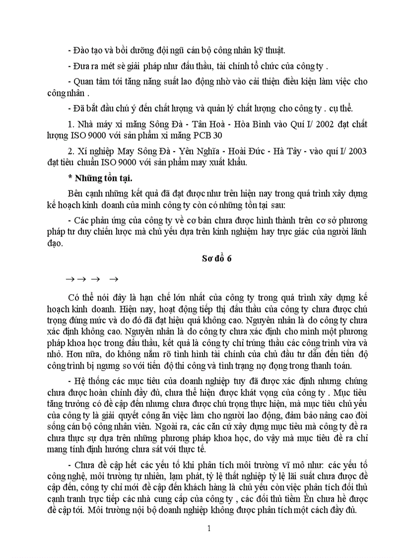 image for page Một số biện pháp chủ yếu nhằm góp phần hoàn thiện quá trình xây dựng chiến lược kinh doanh ở Công ty Xây lắp Vật tư Vận tải Sông Đà 12 1